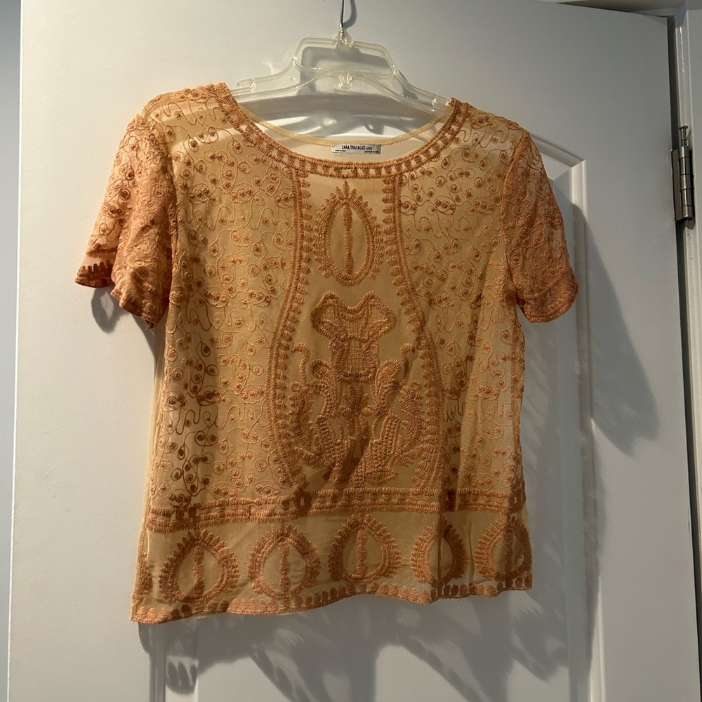 Zara Embroidered Blouse